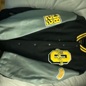 October very own leather varsity jacket xxl